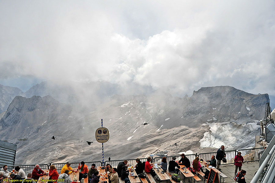 Frå Toppen av Zugspitze