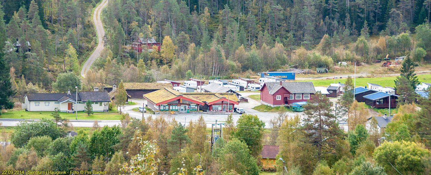 Sentrum i Haugsvik - panoramabilete