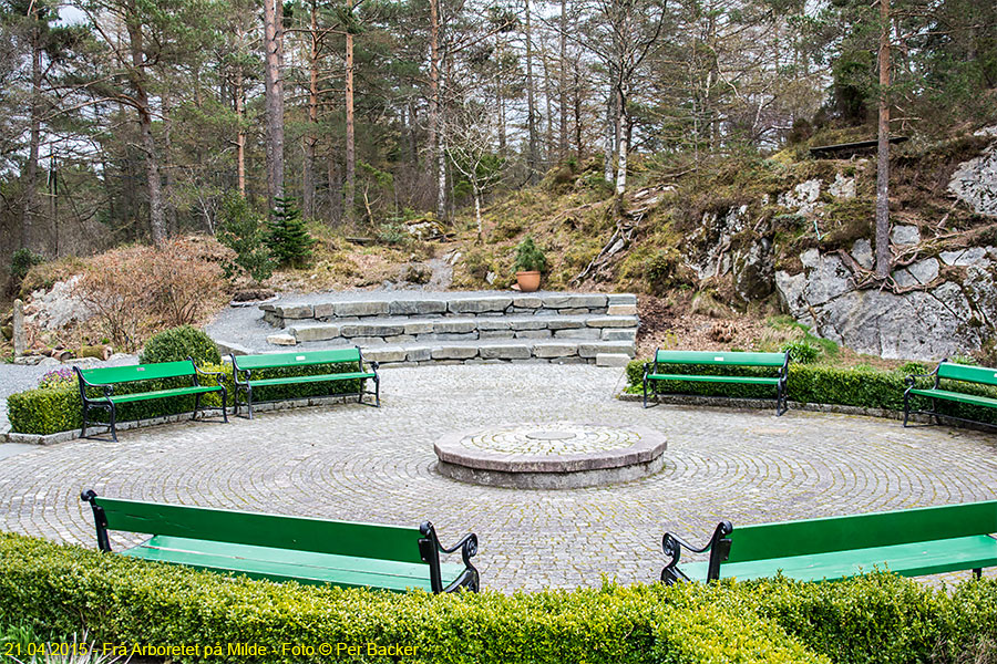 Frå Arboretet på Milde - ved Blondehuset