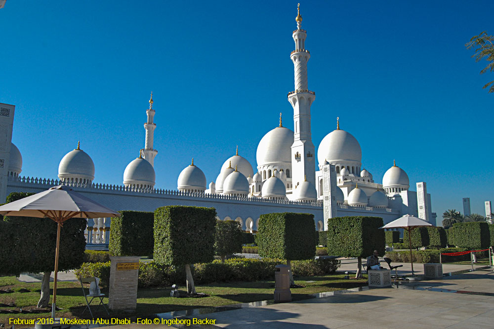 Moskéen i Abu Dhabi