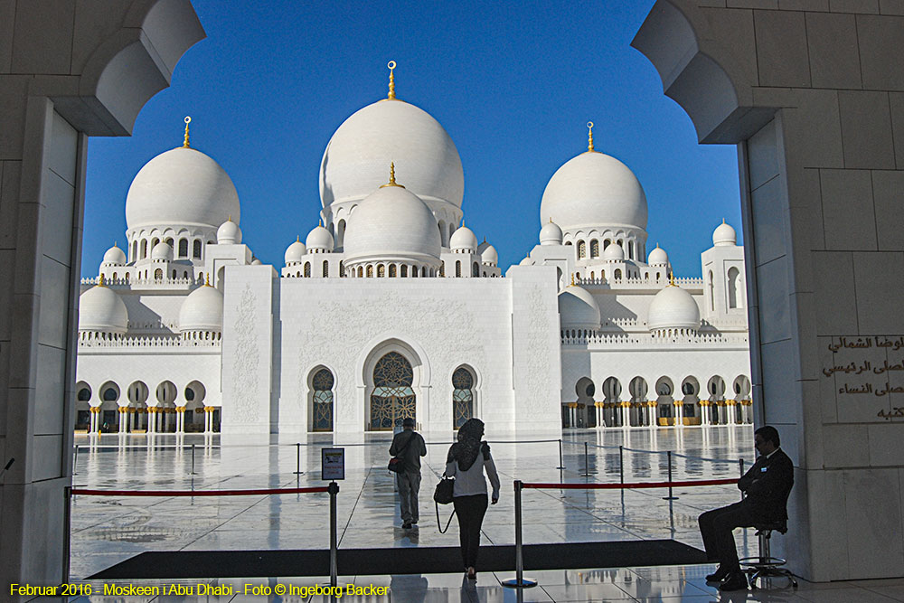 Moskéen i Abu Dhabi