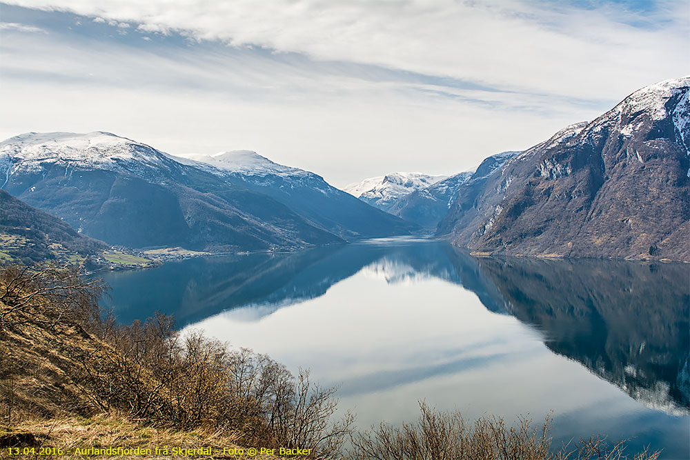 Aurlandsfjorden frå Skjerdal