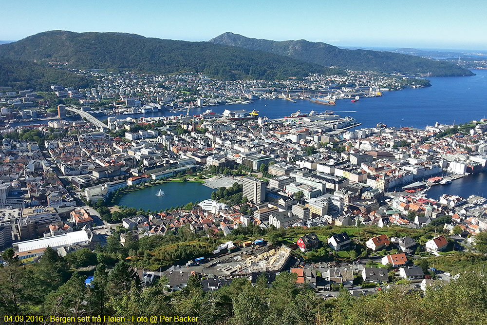 Bergen sett frå Fløien