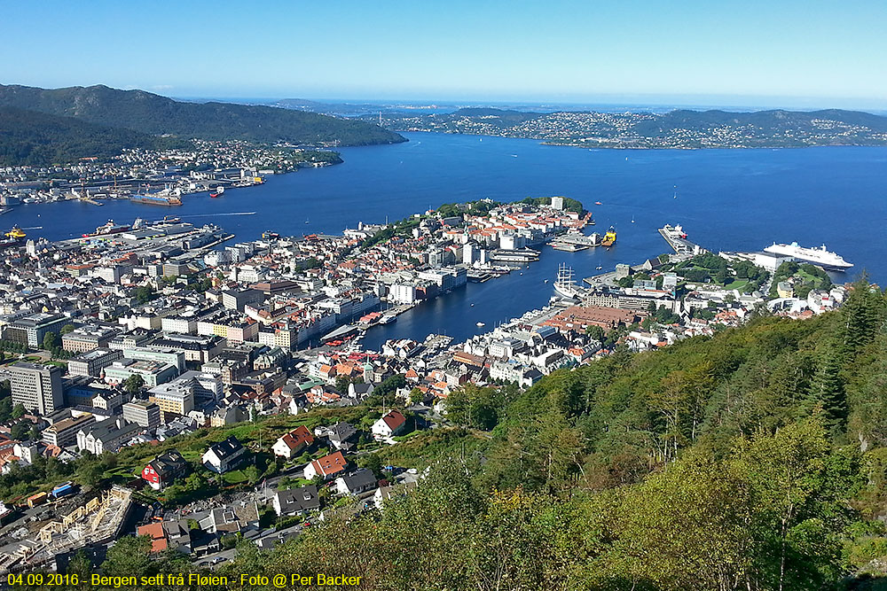 Bergen sett frå Fløien