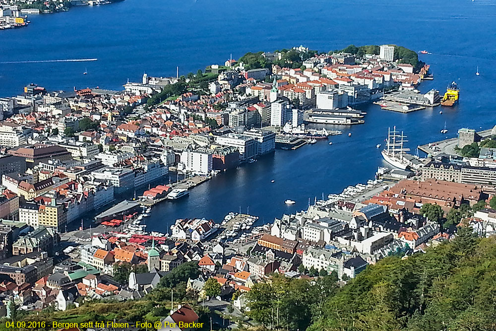 Bergen sett frå Fløien