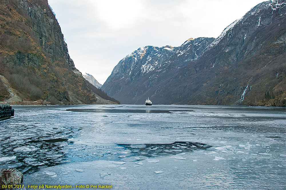 Ferje på Nærøyfjorden