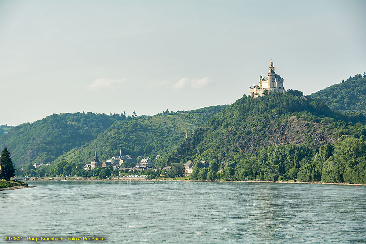 Borga Marksburg i Braubach
