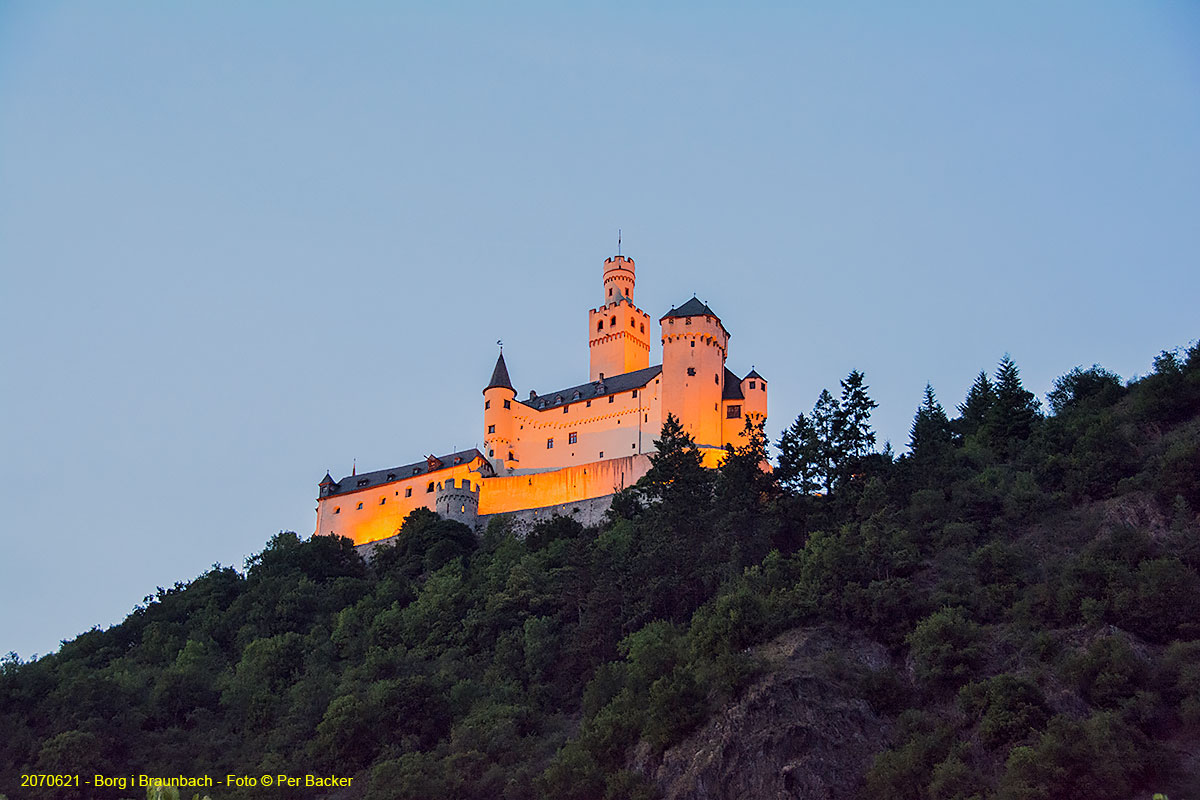 Borga Marksburg i Braubach