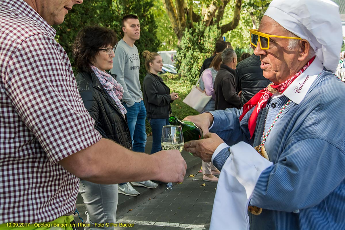 Frå vinfest i Bingen am Rhein