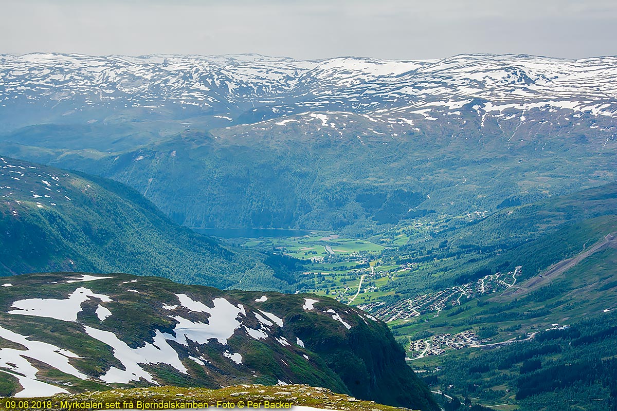 Myrkdalen sett frå Bjørndalskamben