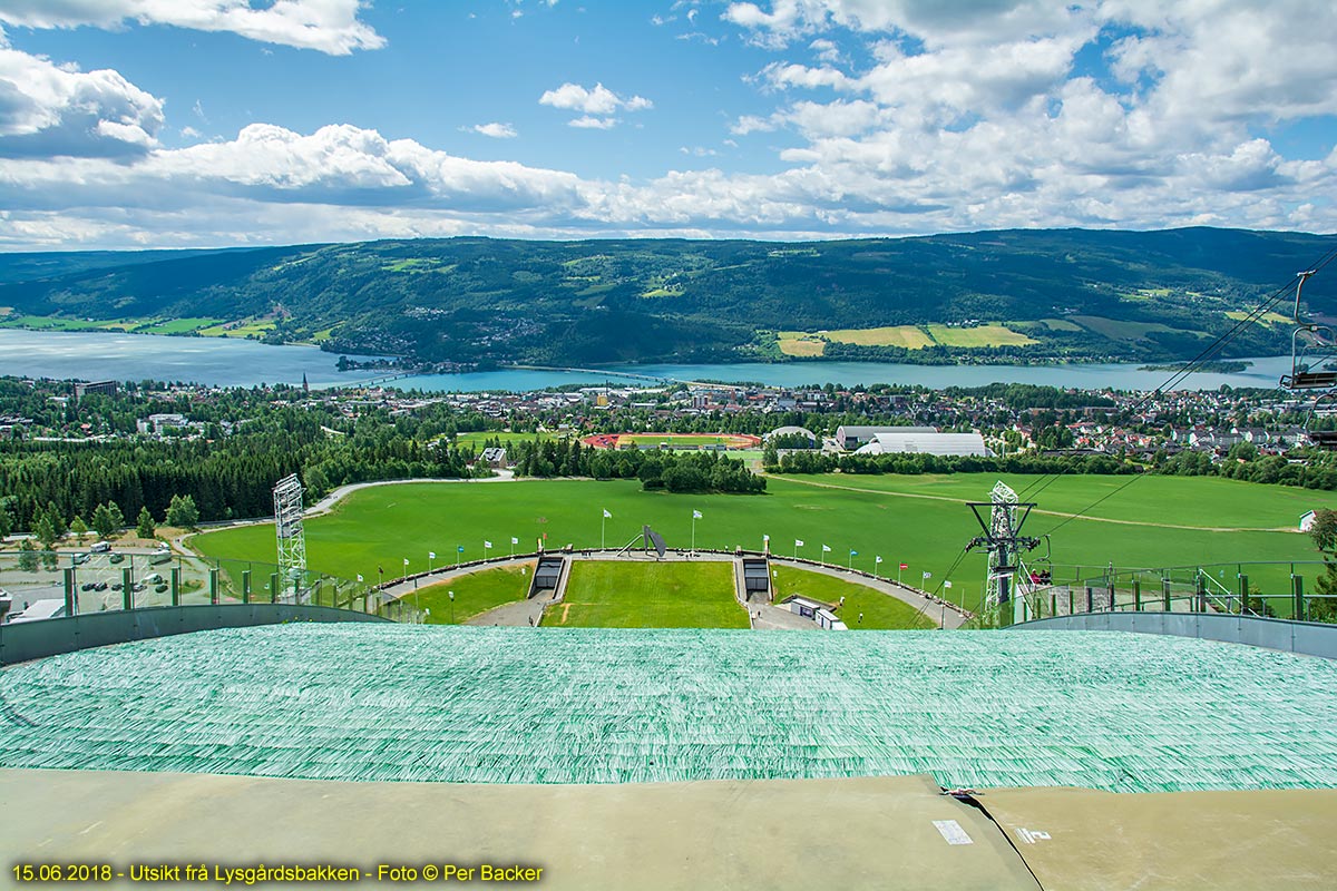 Utsikt frå Lysgårdsbakken, Lillehammer