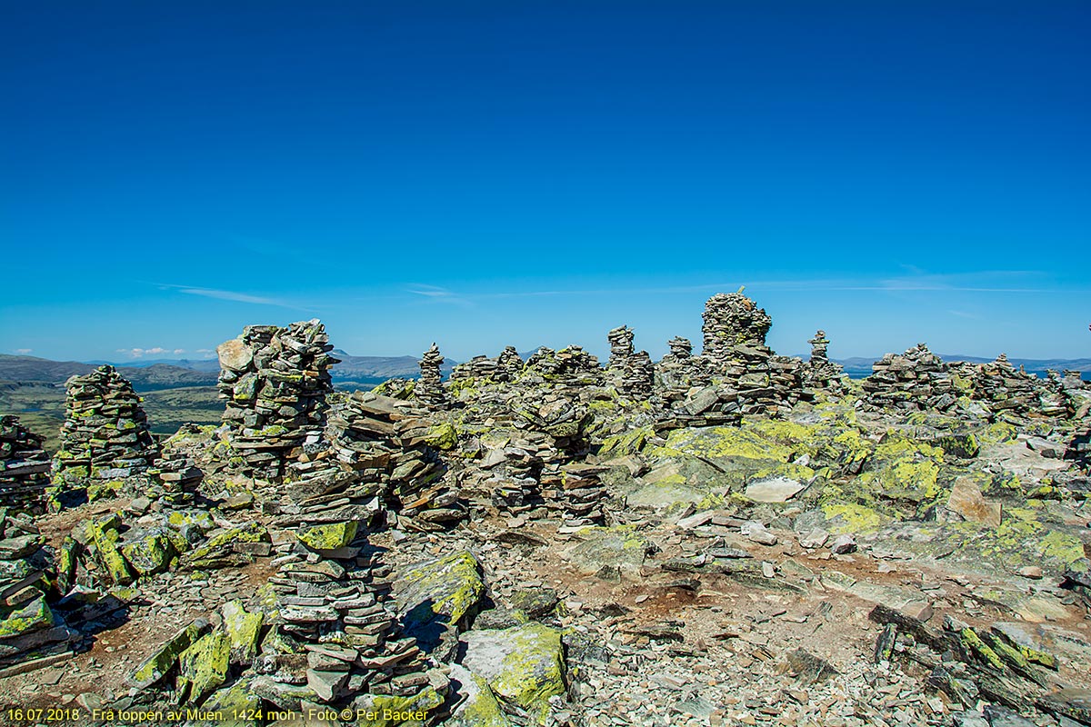 På toppen av Muen, 1424 moh