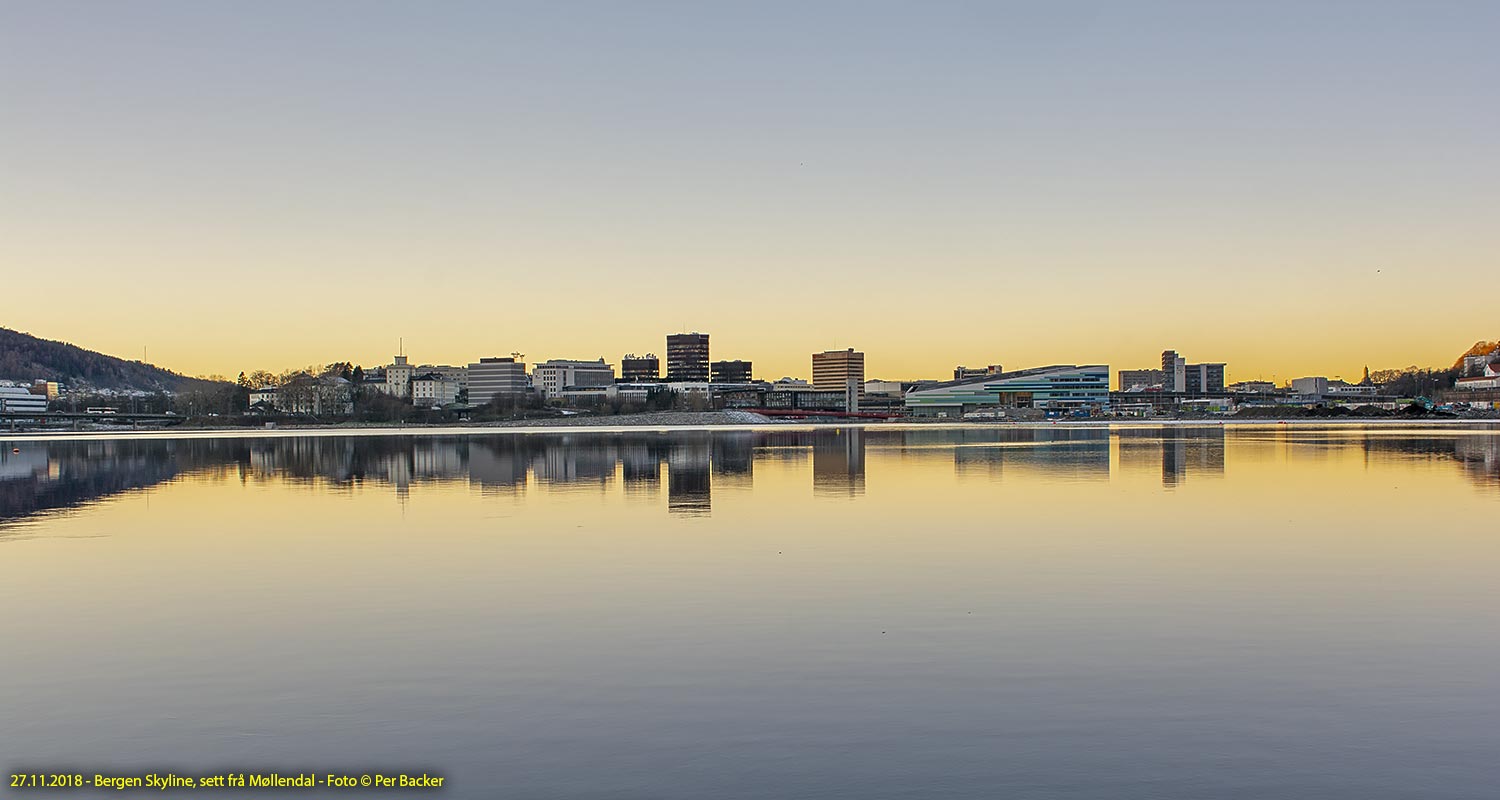 Bergen Skyline, sett frå Møllendal