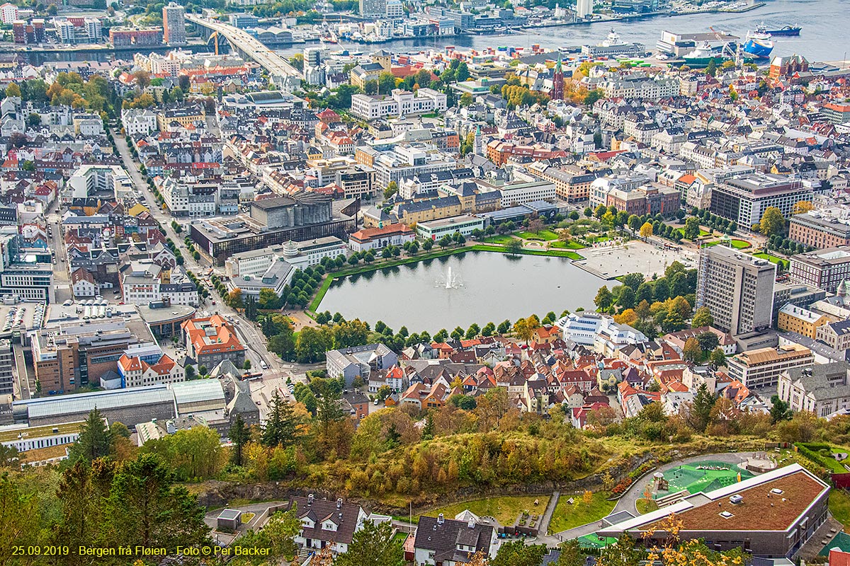 Bergen sett frå Fløien