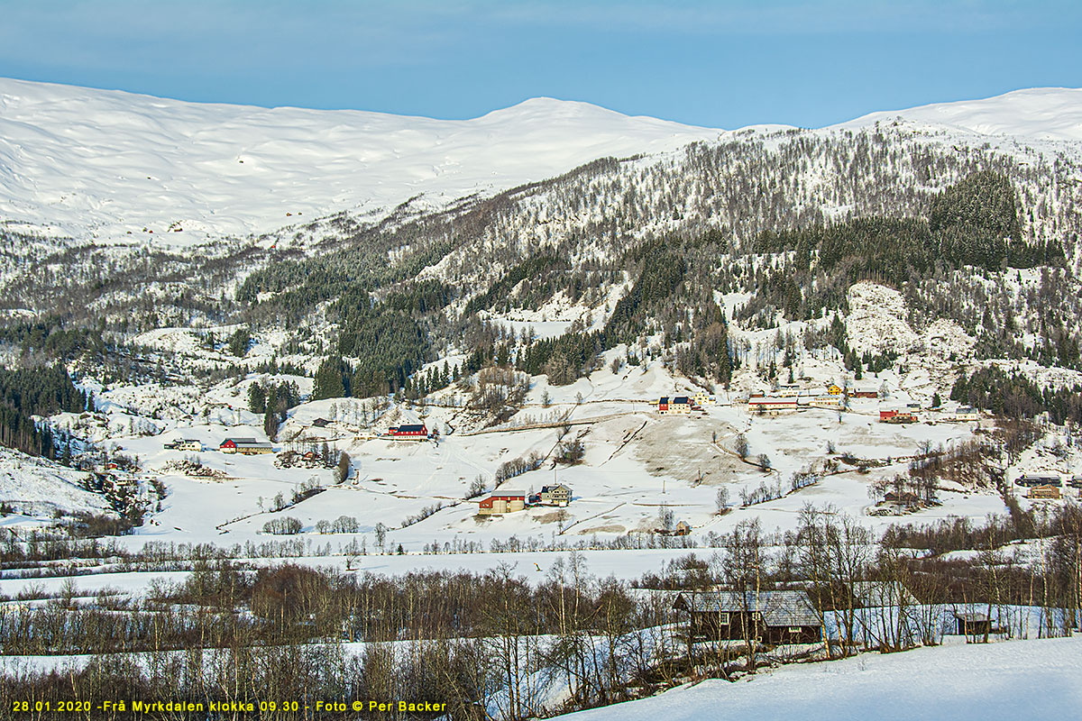 Frå Myrkdalen klokka 09.30