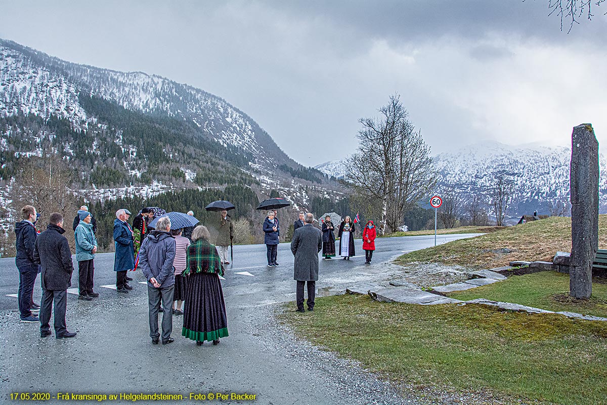 Frå kransinga av Helgelandsteinen