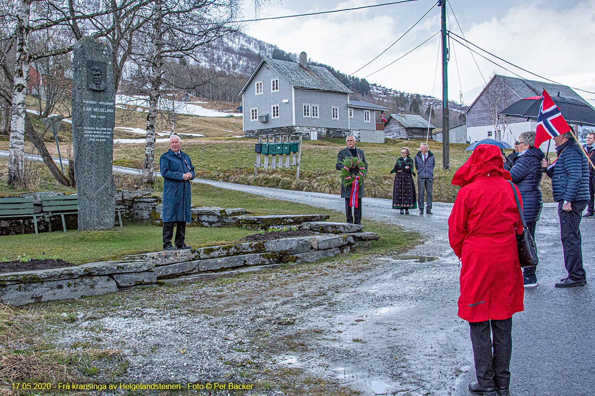 Frå kransinga av Helgelandsteinen