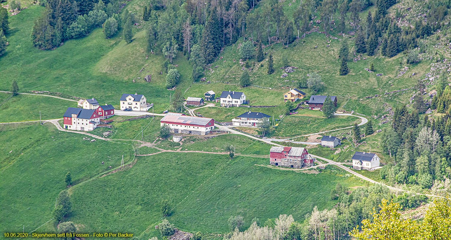 Skjervheim sett frå Fossen