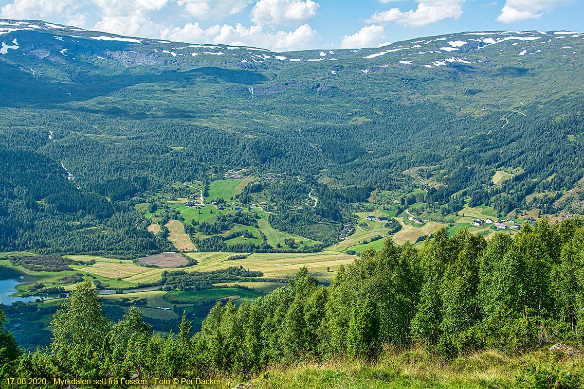 Myrkdalen sett frå Fossen