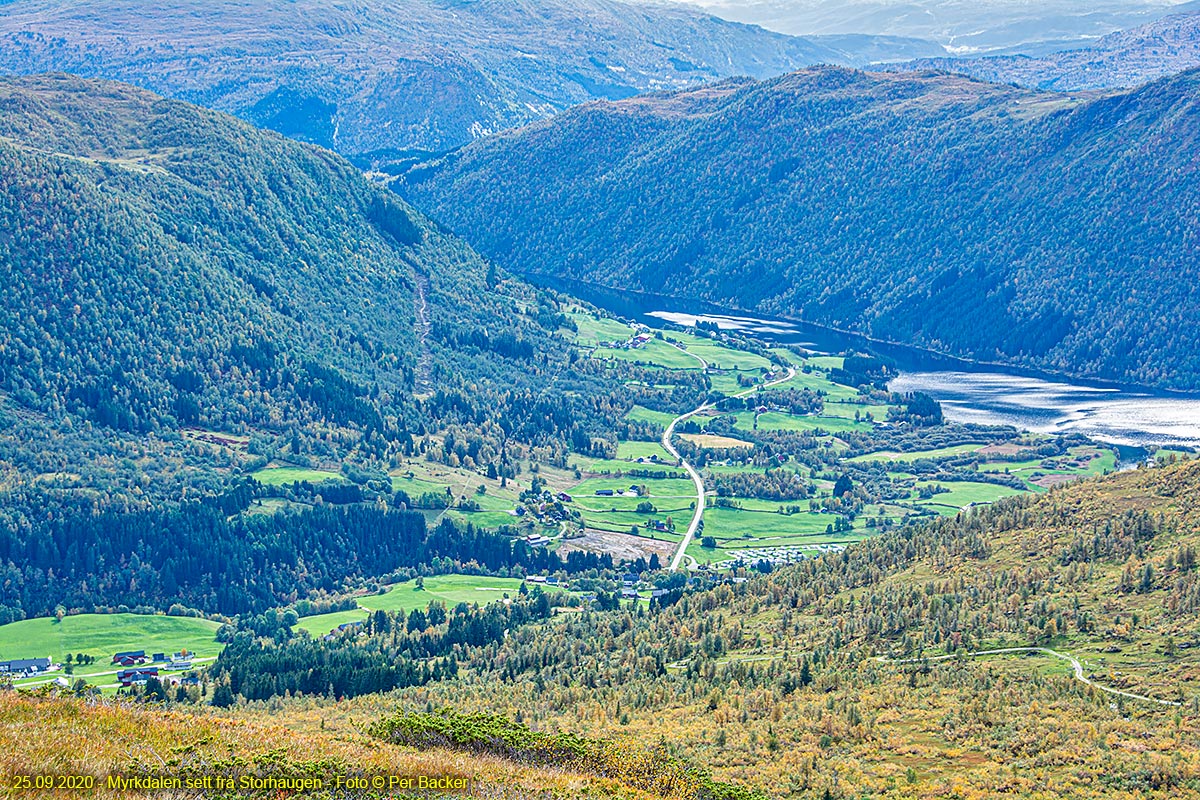 Myrkdalen sett frå Storhaugen