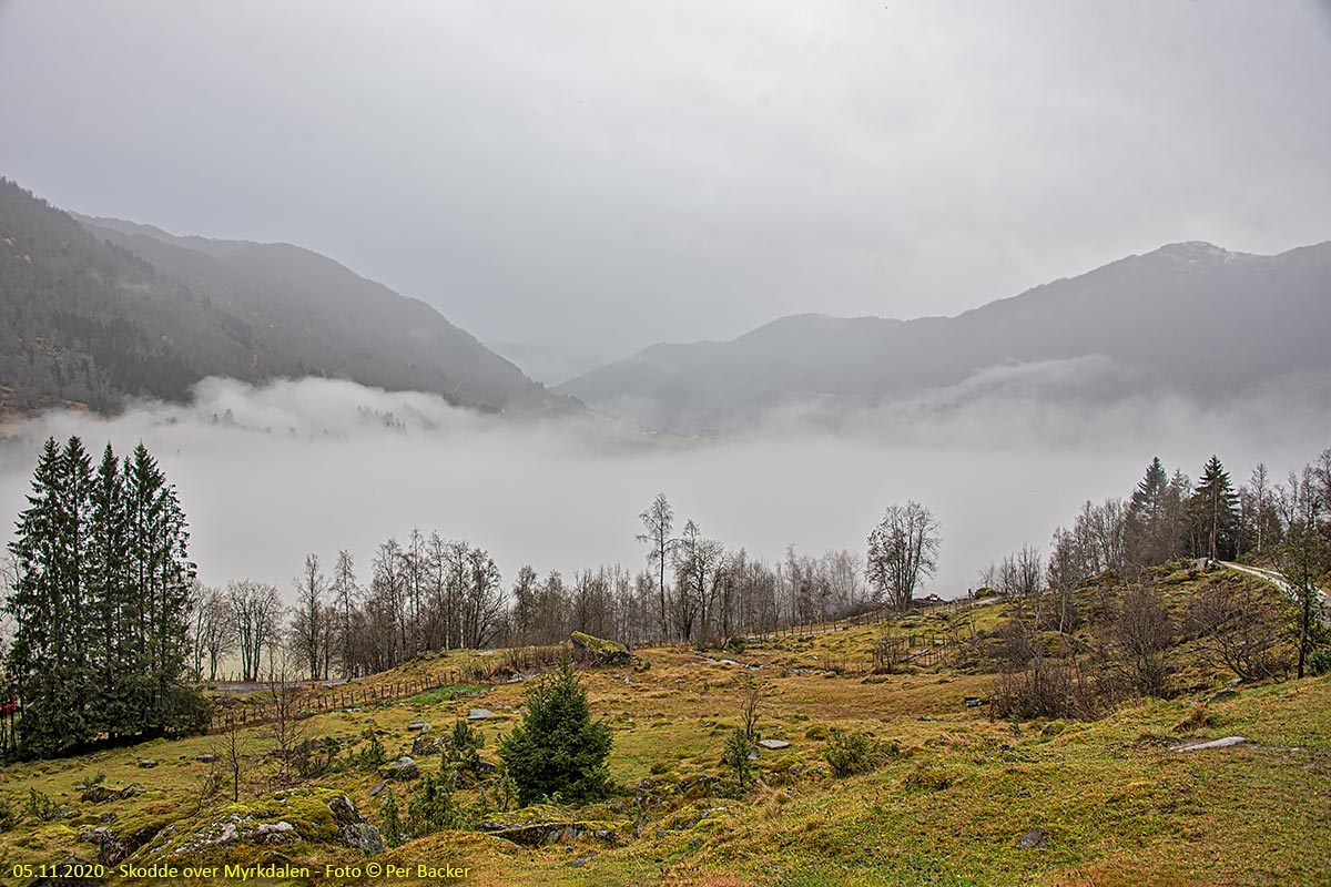 Skodde over Myrkdalen