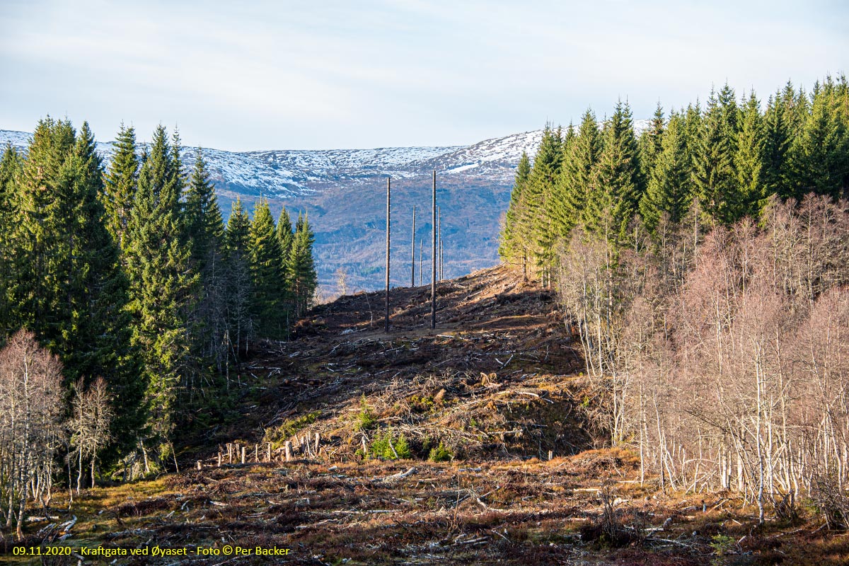 Kraftgata ved Øyaset