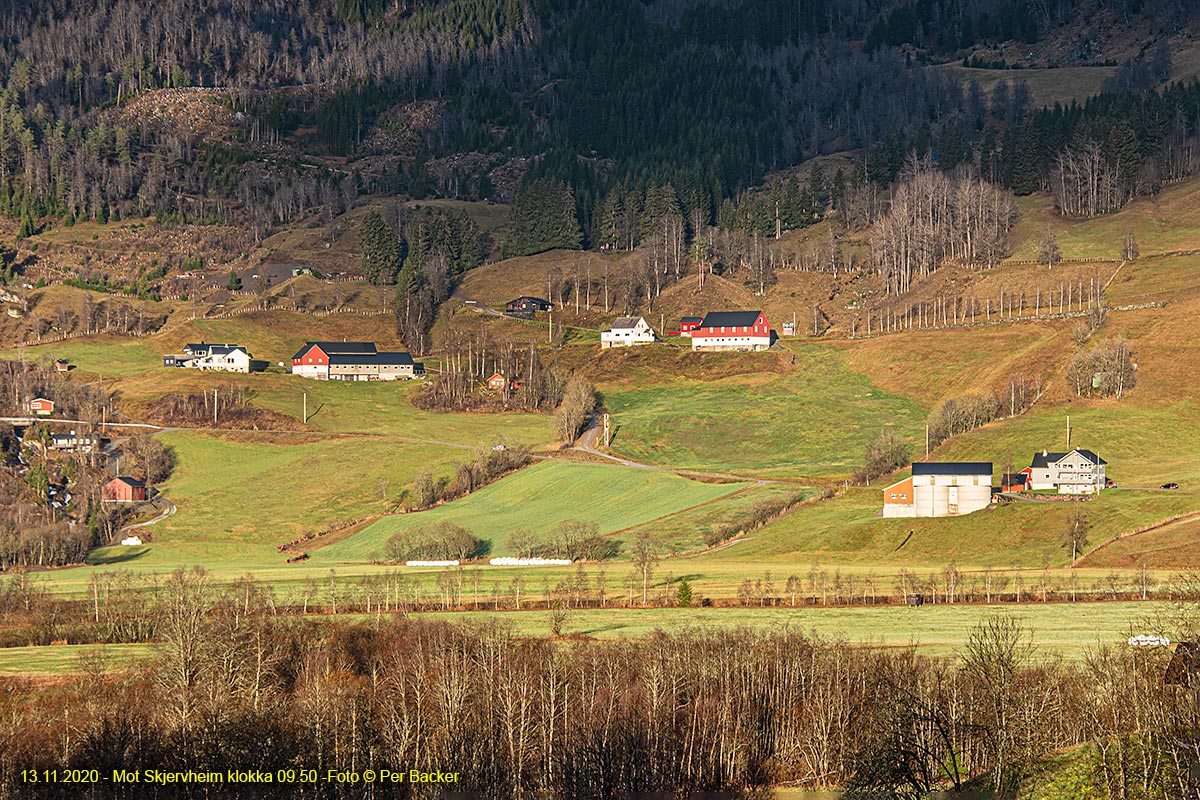 Mot Skjervheim klokka 09.50