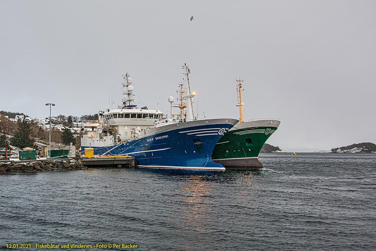 Fiskebåtar ved Vindenes