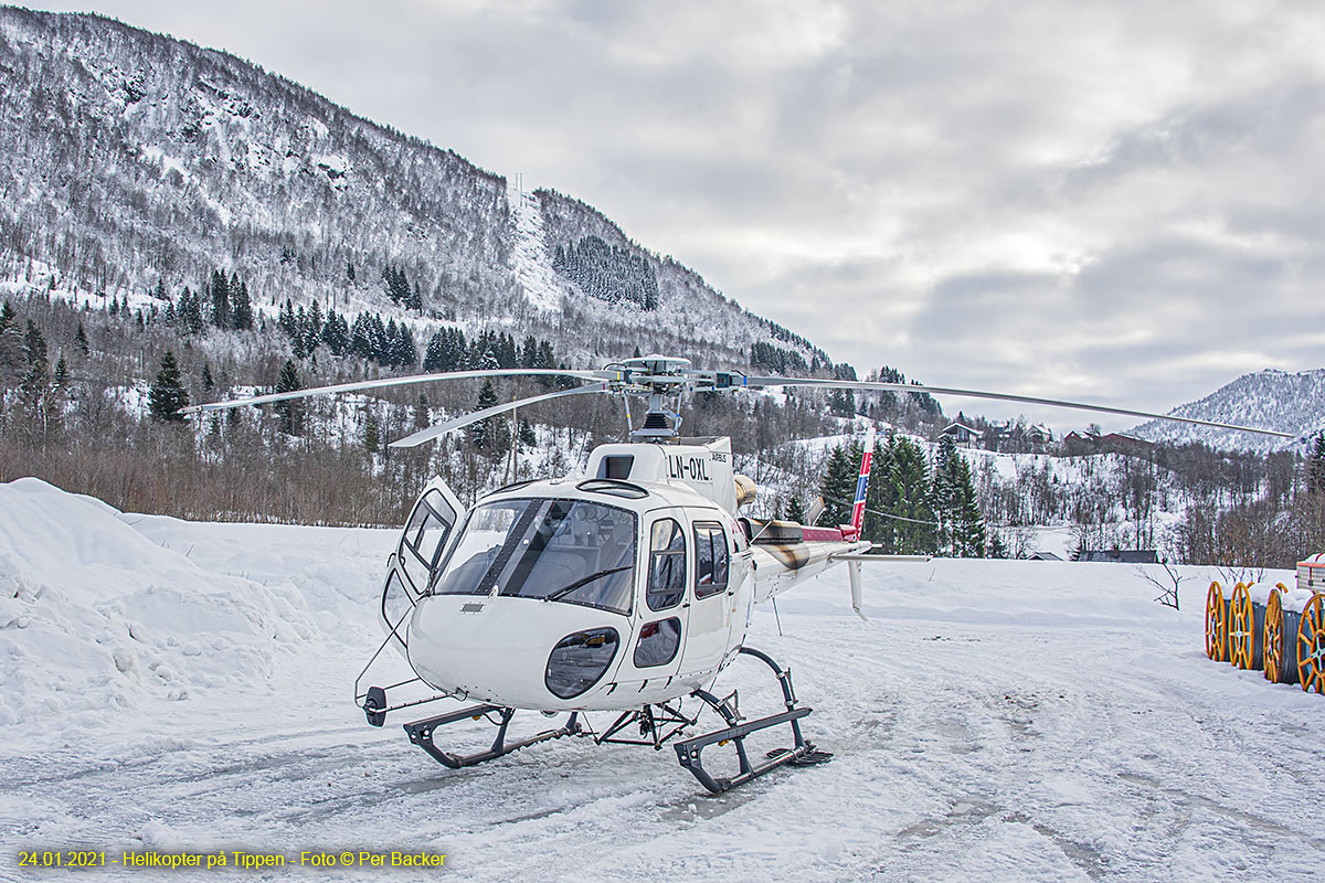 Helikpter på Tippen