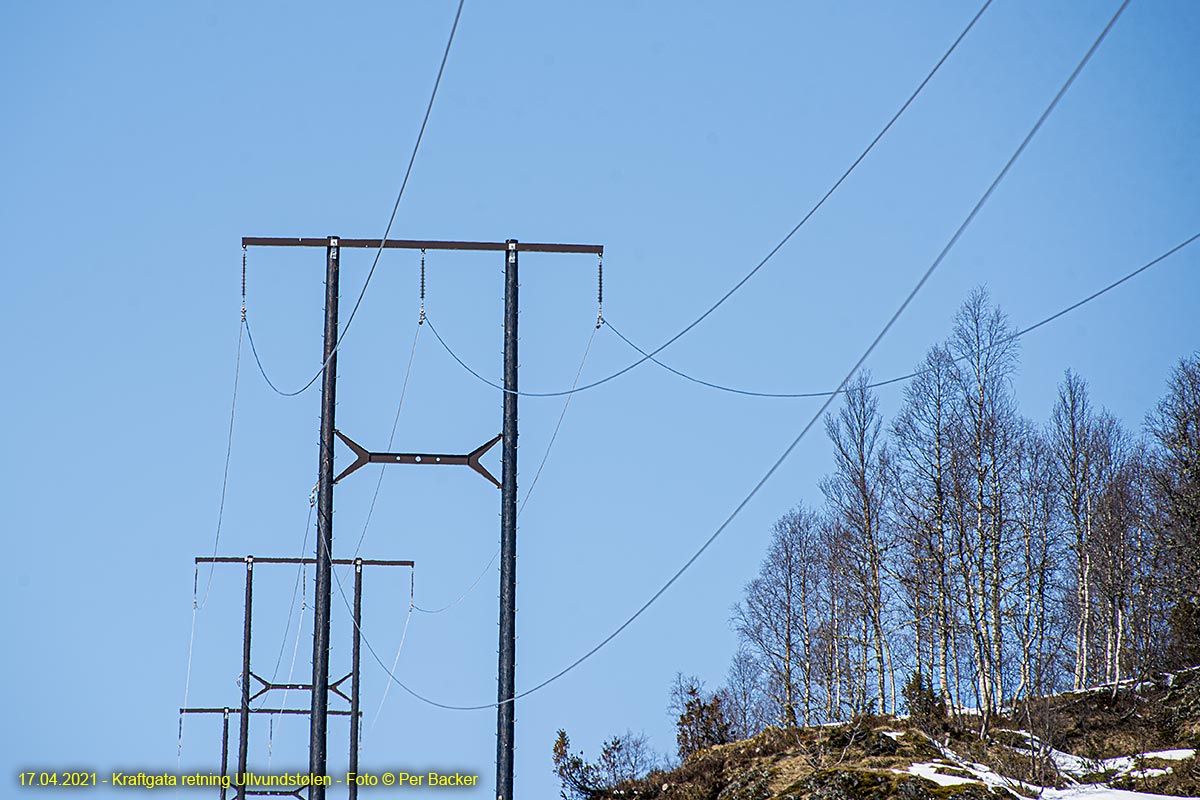 Kraftgata retning Ulvundstølen