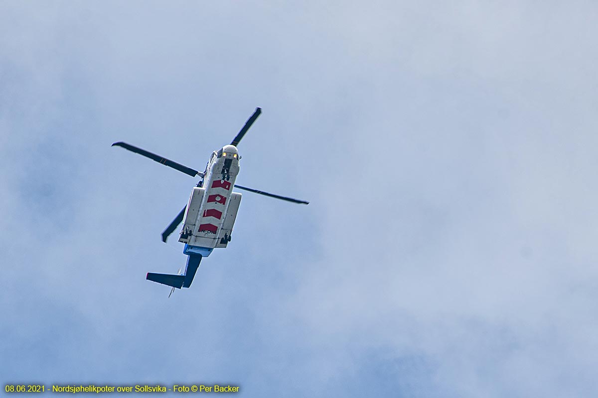 Nordsjøhelikopter over Sollsvika