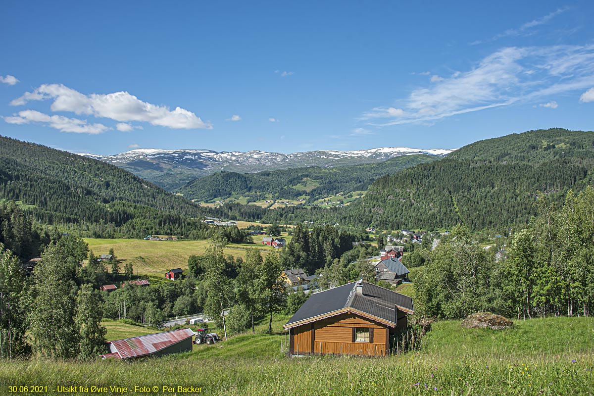 Utsikt frå Øvre Vinje