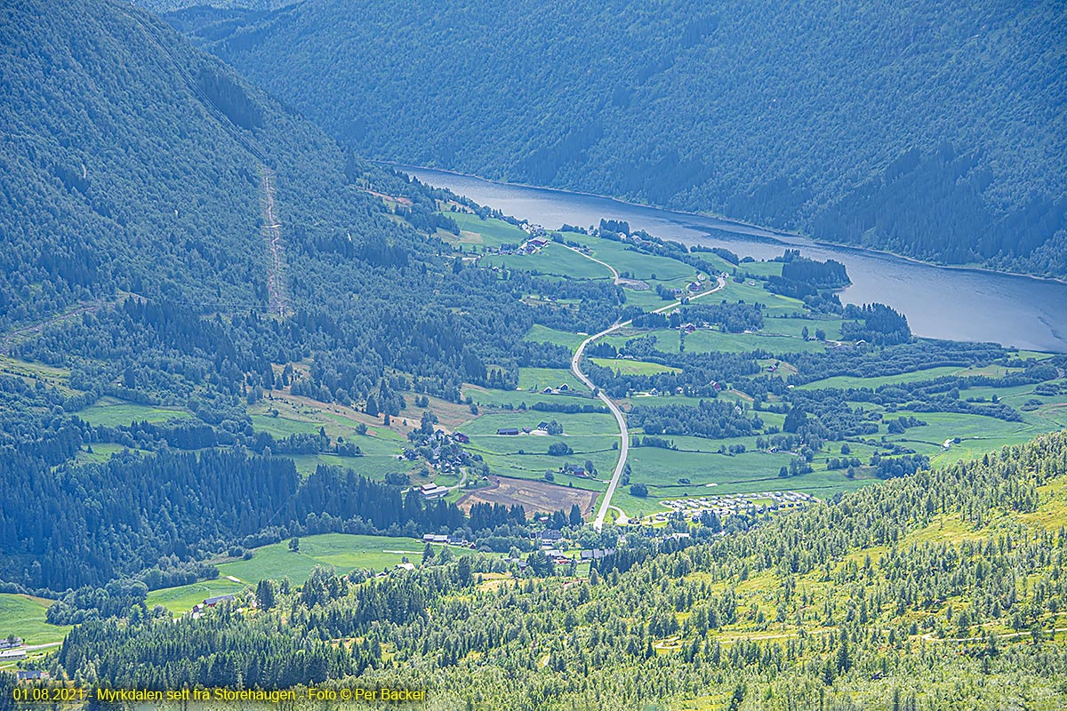 Myrkdalen sett frå Storehaugen