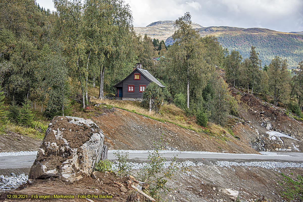 Frå vegen i Mørkveslia