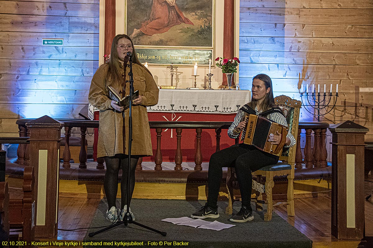 Konsert i Vinje kyrkje i samband med kyrkjejubileet