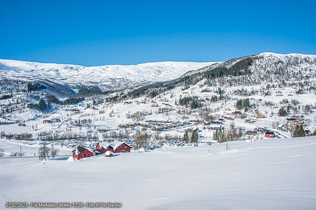 Frå Myrkdalen klokka 12.20