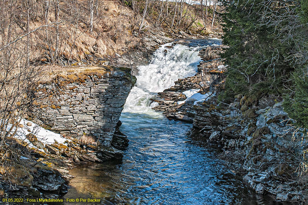 Foss i Myrkdalselva