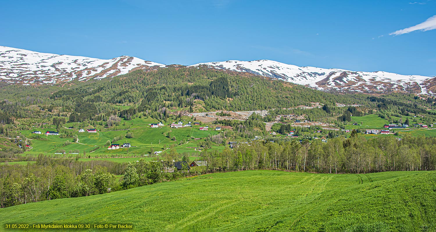 Frå Myrkdalen klokka 09.30