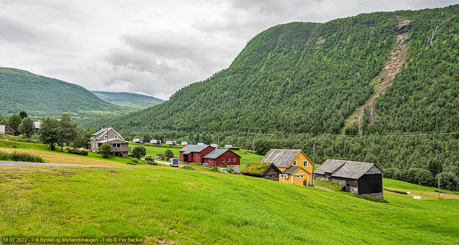 Frå Bystøl og Myrlandshaugen