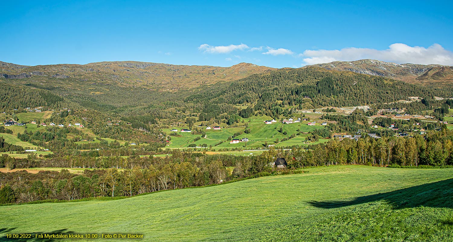 Frå Myrkdalen klokka 10.00