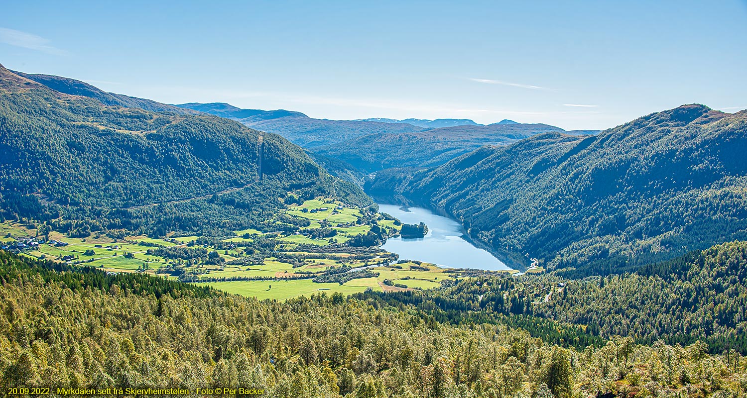 Myrkdalen sett frå Skjervheimstølen