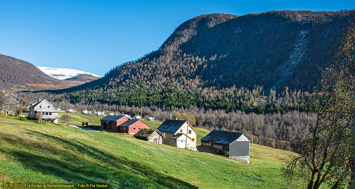 Frå Bystøl og Myrlandshaugen