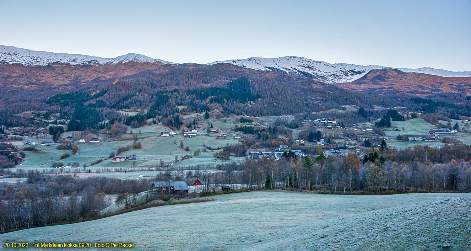 Frå Myrkdalen klokka 09.20