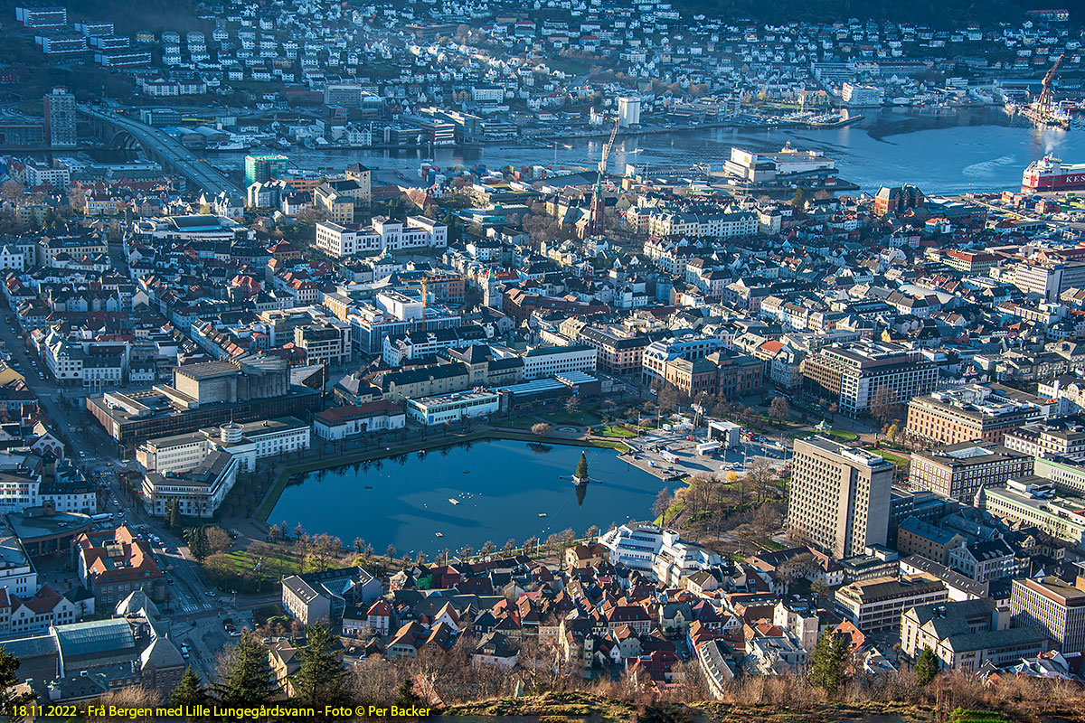 Bergen med Lille Lungegårdsvann