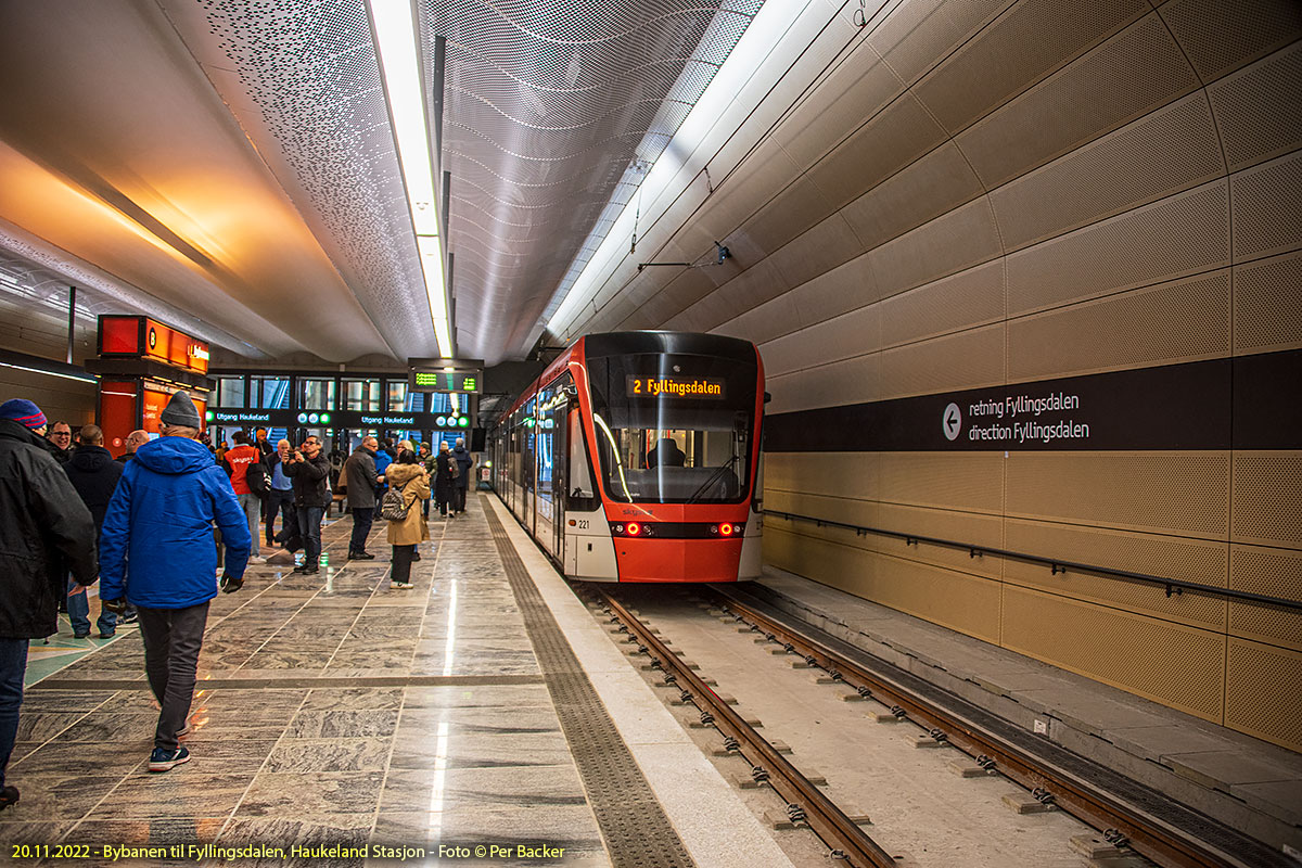 Bybanen til Fyllingsdalen, Haukeland Stasjon