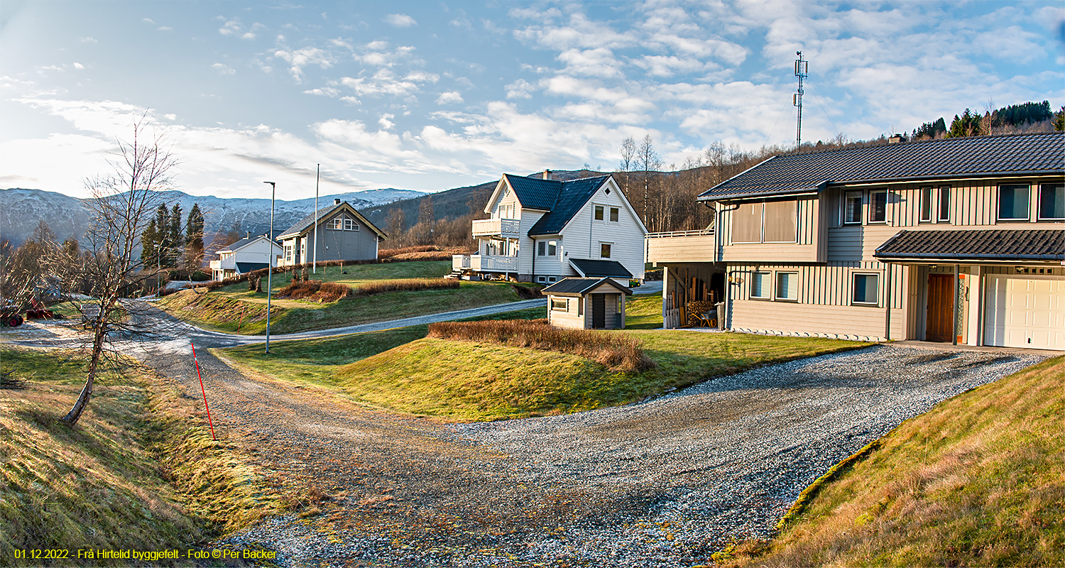 Frå Hirtelid byggjefelt