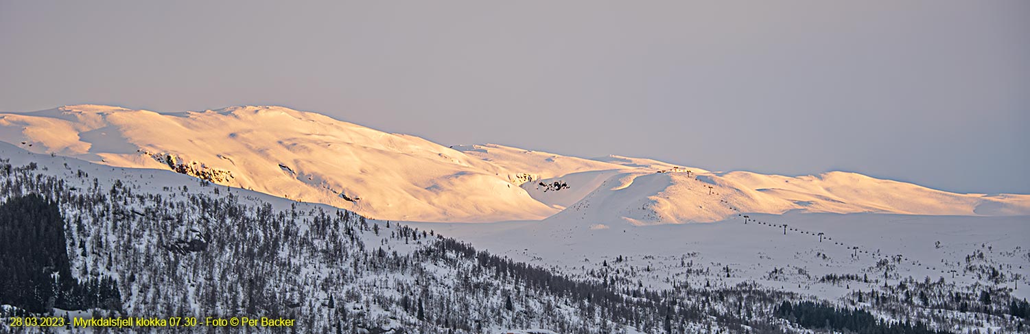 Myrkdalsfjell klokka 07.30