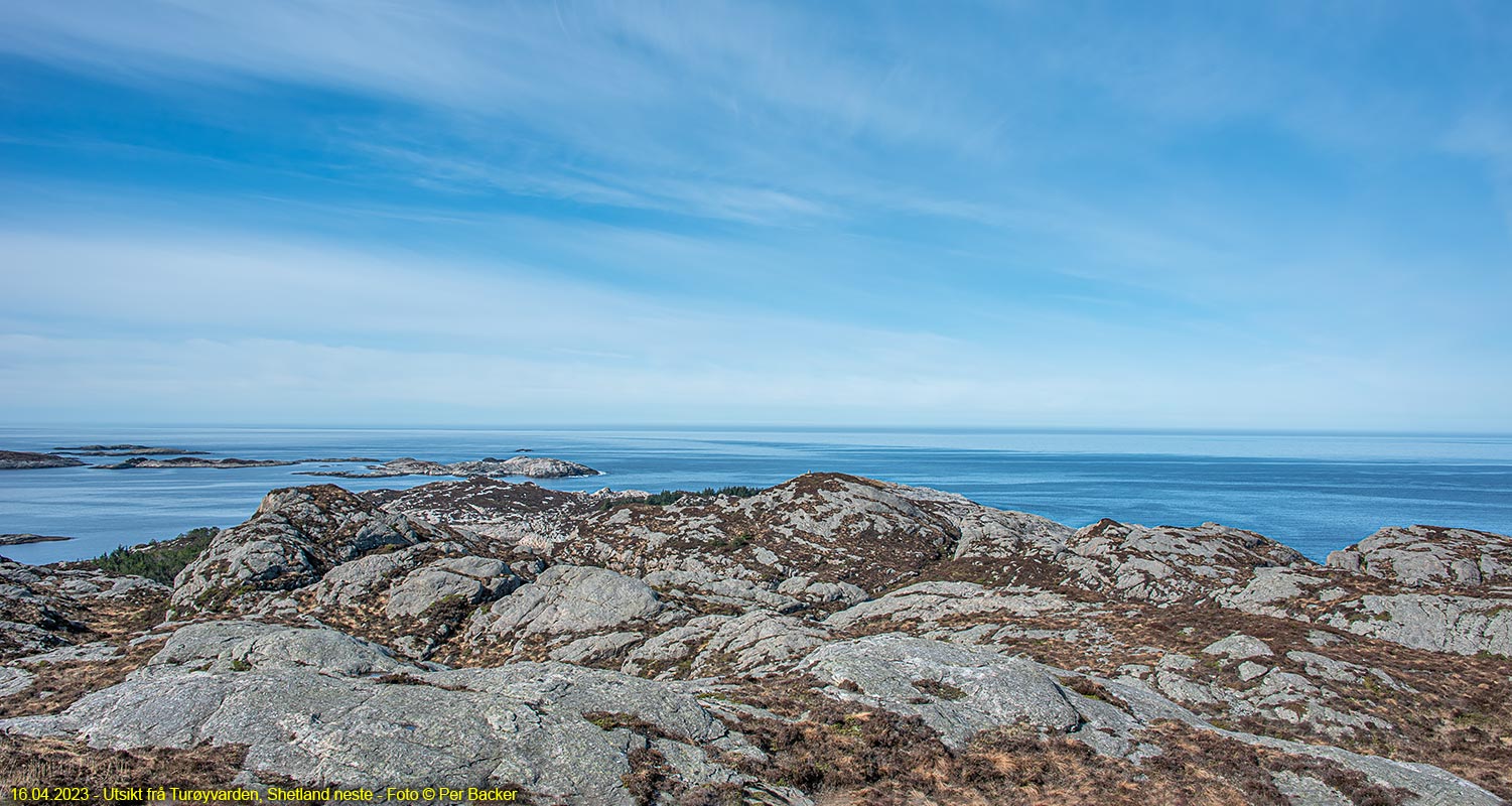 Utsikt frå Turøyvarden, Shetland neste