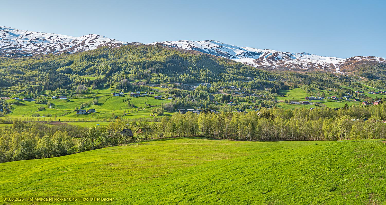 Frå Myrkdalen klokka 18.45