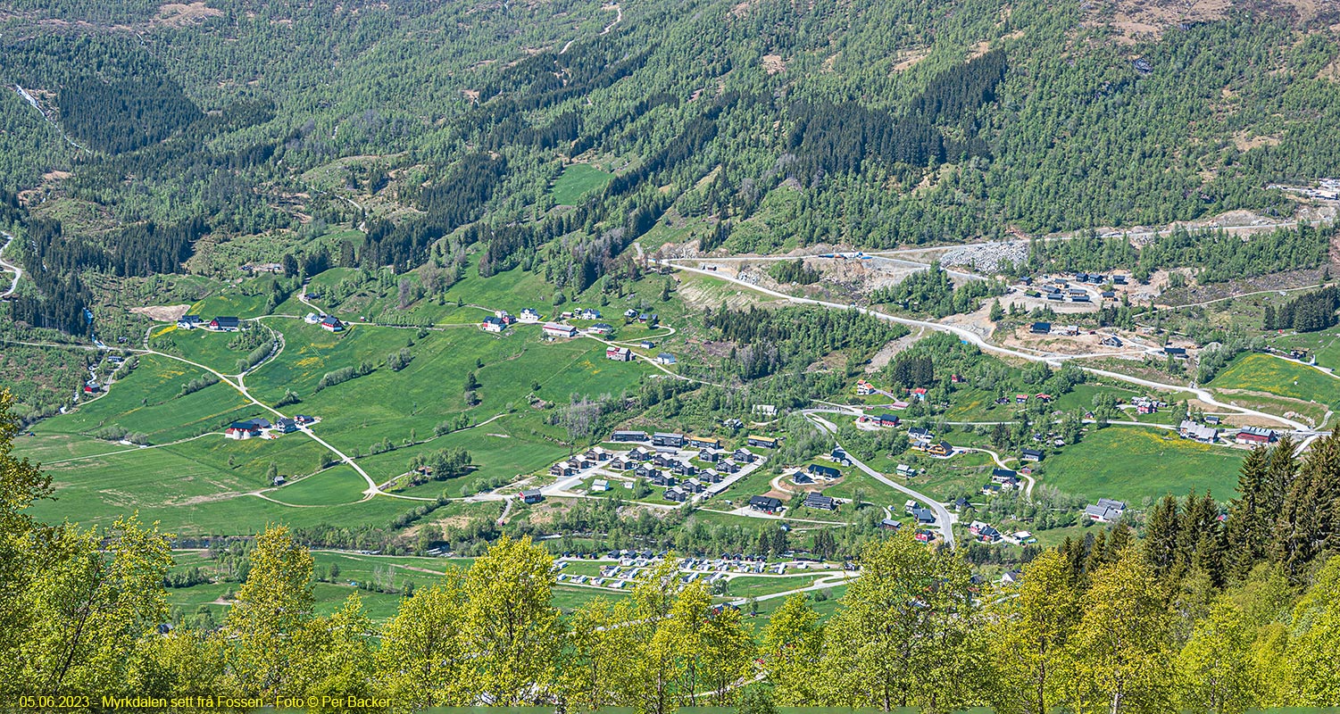 Myrkdalen sett frå Fossen